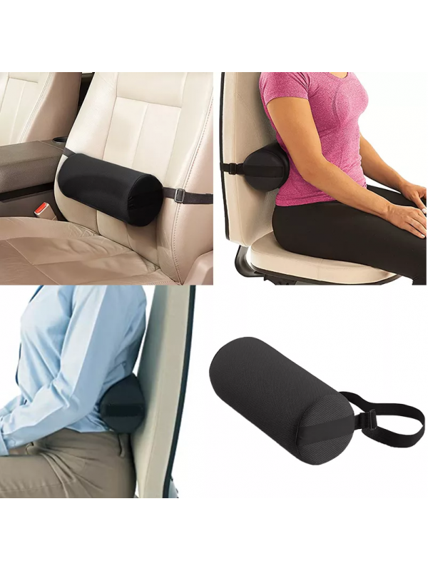 Becalm Lumbar Roll Back Cracker - Comfortable Soft Lumbar Pillow - Must Have Back Support  Pillow - Perfect Sciatica Pain Relief Products
